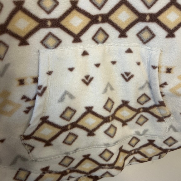 SONOMA Aztec Print Snap Neck Fleece Pullover Sweatshirt  L - Picture 6 of 8